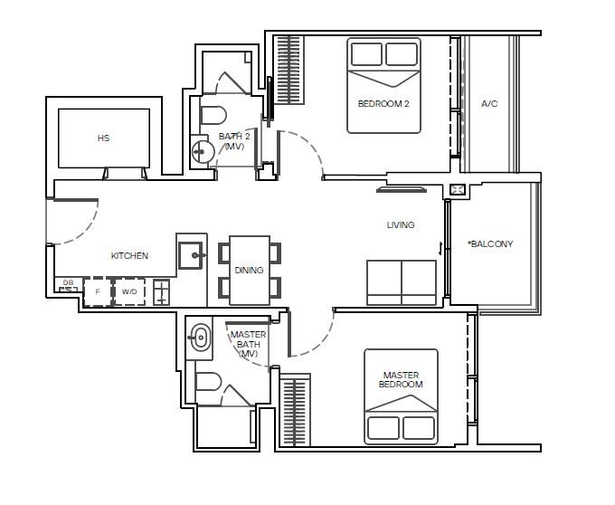 2 bedroom